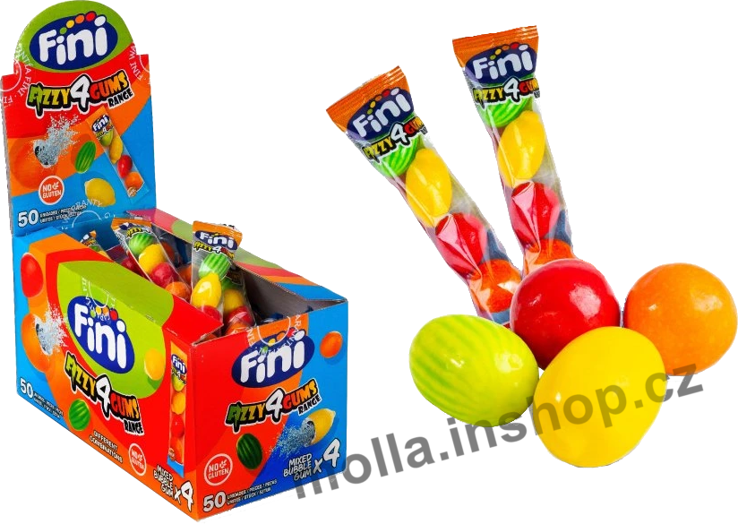Žvýkačky FINI Mix ovoce 4ks=20g/50ks Fruit Salad