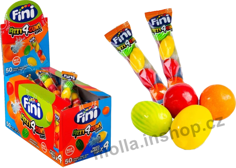 Žvýkačky FINI Mix ovoce 4ks=20g/50ks Fruit Salad
