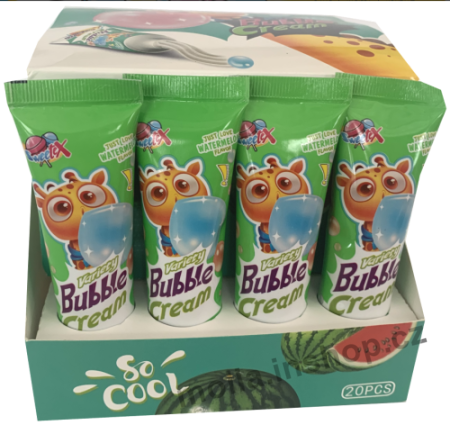 Žvýkačky v tubě meloun 22g/20ks watermeloun cream with gum