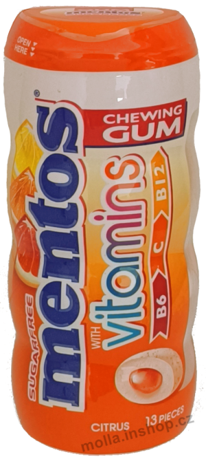Žvýkačky Mentos gum PF  Vitamins 26g/10ks