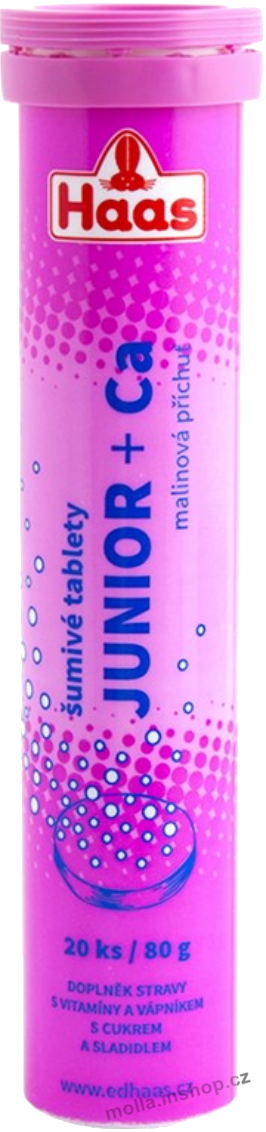 HAAS Šumivé tablety Junior 80g/12ks