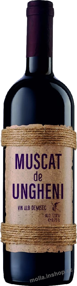 Twin Muscat provázek 0,75 l/12ks de Ungheni bílé polosuché víno Moldavsko