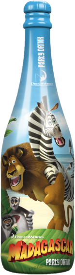 Dětské šampaňské 0,75 l/6ks Madagaskar  Party drink jablko Royal