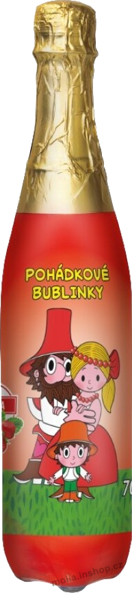 Pohádkové bublinky jahoda 0,7l/6ks Rumcajs /plast/