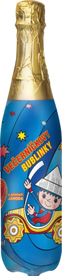 Pohádkové bublinky jahoda 0,7l/6ks  Večerníček /plast/