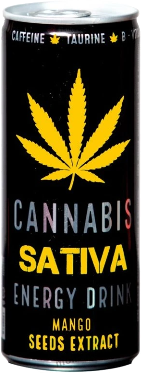 Cannabis Mango Energy Drink 0,25l/24ks Sativa   plech