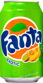 Fanta exotic 0,33l/24ks plech - zelená