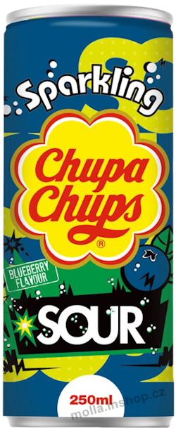 Ch.Ch. nápoj Sour Blueberry 250m/24ks Chupa Chups - kyselá borůvka