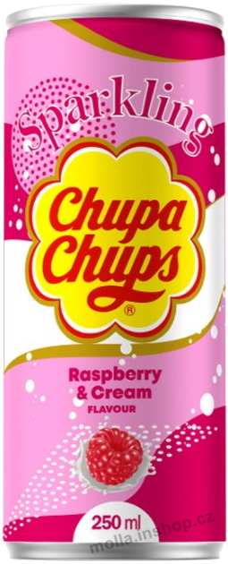 Ch.Ch. nápoj Raspberry 250m/24ks malina plech Chupa Chups