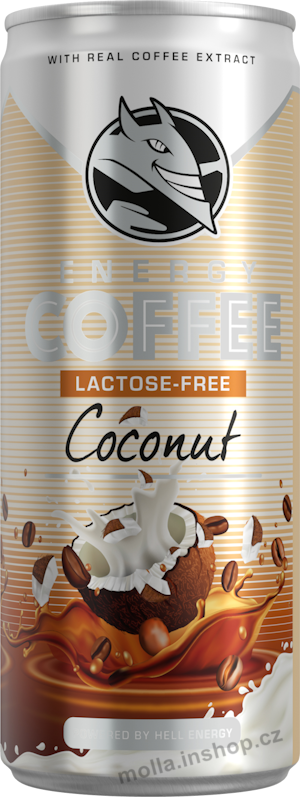 Hell Coffee Coconut 250ml/24ks bez laktózy plech  Ice