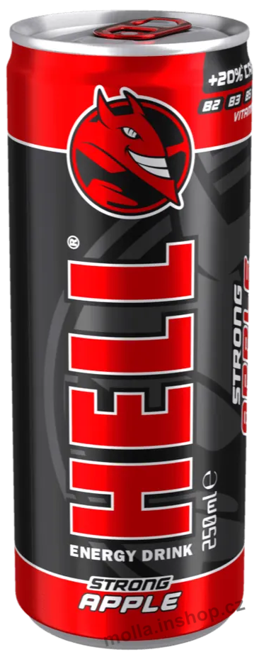 Hell Apple energy drink 250ml/24ks   plech