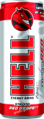 Hell Red grape energy drink 250ml/24ks   plech