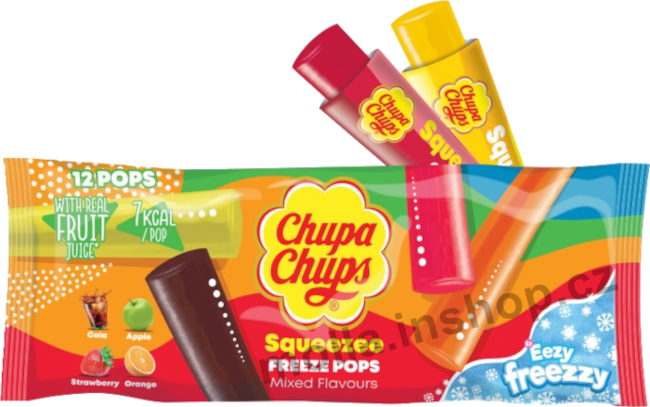 Ch.Ch. vodová zmrzlina 540ml/15ks (45mlx12) Squeezee Ice pop  Chupa Chups
