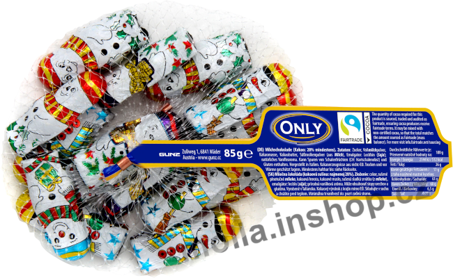 Sněhulák síťka 85g/24ks ONLY vánoce