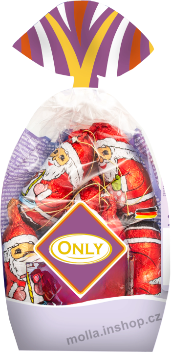 Sáček mikuláš/santa 100g/24ks ONLY  vánoce