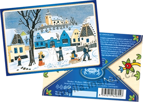 Vánoce LADA mléčná obálka 20g/15ks Carla