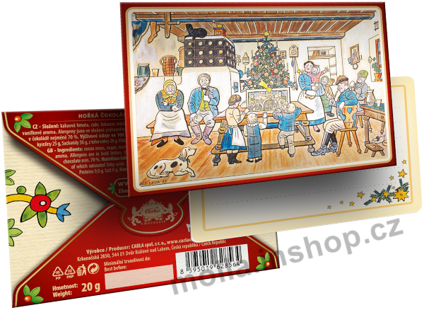 Vánoce LADA hořká obálka 20g/15ks Carla
