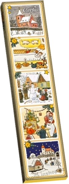 Vánoce LADA mléčná (5x5g) 25g/40ks Carla  krabička neapolitánky