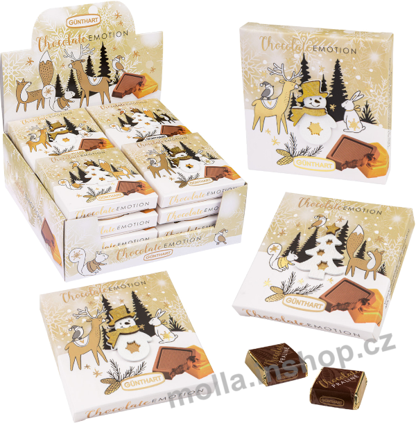 Čokodárek Zima 36g/16ks dřevěná ozdoba Vánoce