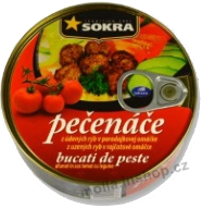 Pečenáče z uzených ryb v tomatě 240g/24ks EO