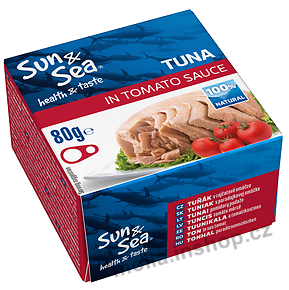 Tuňák v rajčatové omáčce 80g/48ks