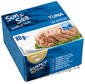 Tuňák ve vlastní šťávě 80g/48ks