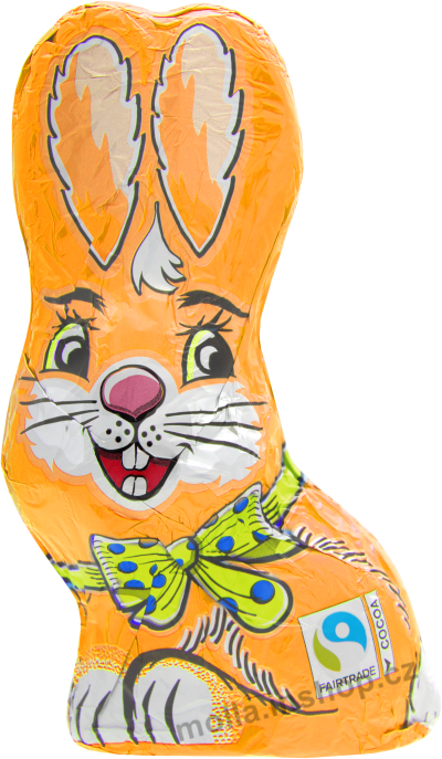 Zajíc sedící oranžový 60g/15ks 