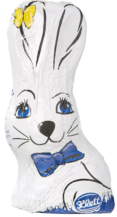 Zajíc sedící bílý 40g/40ks