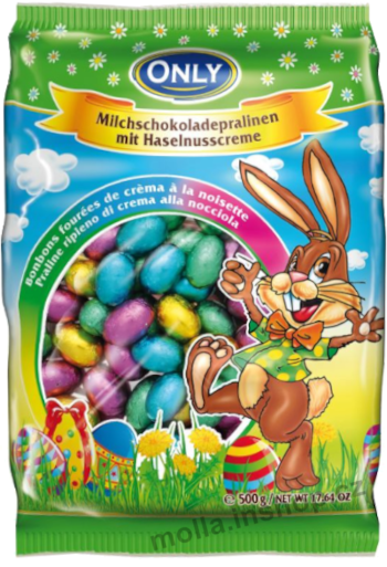 Sáček vajíčka malá nugát 400g/10ks ONLY  (cca 58ks)