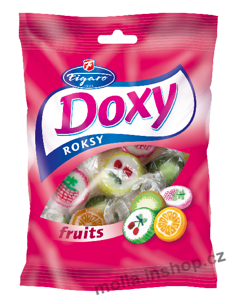 Roksy v sáčku fruit DOXY 90g/18ks  Figaro