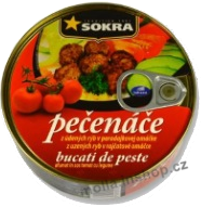 Pečenáče z uzených ryb v tomatě 240g/24ks EO